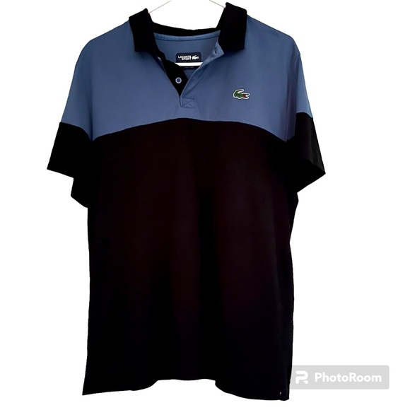 Lacoste Other - Lacoste Men’s Shirt Polo Short Sleeve Black Blue